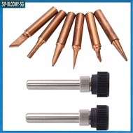 【1.15】 8PCS Copper 900M-T Soldering Iron Tip & Handle Set for  Soldering Station