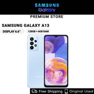 Original Used Samsung Galaxy A13 LTE 128GB + 6GB RAM 50MP 6.6 inches Android Handphone Smartphone