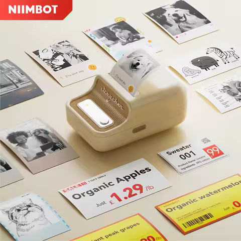 300dpi High Definition Photo Label Printer Niimbot B21 Pro Label Printer Sticker Red Black Printing 