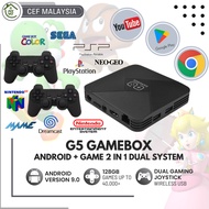G5 GAMEBOX 64 GB / 128GB Android Box + GAME BOX 2in1 Dual System 4K HD Game Console 40000++ Retro Classic Games