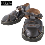 Nigel Cabourn黑色Vibram鞋底真皮涼鞋，27碼 [二手]