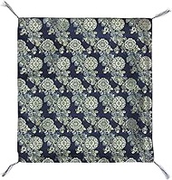 Ikehiko #1240600013504 Zabuton Cover, French Front Zabuton Cover, Gold Brocade Weaving, Made in Japa