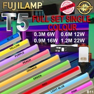 [Local Seller] LED T5 Fitting Fullset 1 Colour 5 PIECES (Blue/Yellow/Pink/Orange/Green/Red/Light Blu