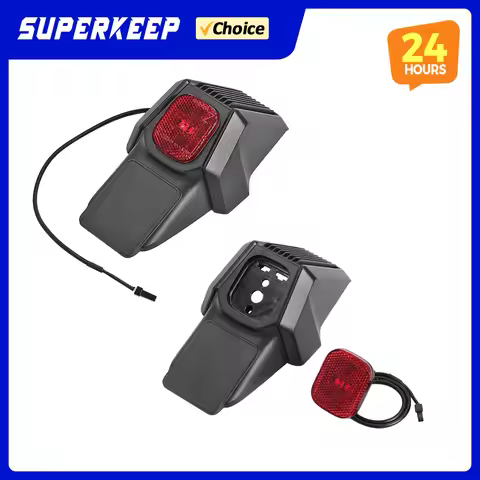 For ZT3 Pro Rear Fender for Segway Ninebot ZT3 Pro Electric Scooter Rear Mudguard Brake Taillight Re