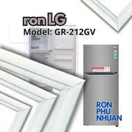 The gasket of the LG refrigerator door model GR_ 212 GV prevents the freezer compartment from leakin