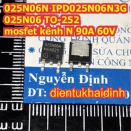 2pcs 025N06N IPD025N06N3G 025N06 TO-252 N-channel mosfet 90A 60V kde8012