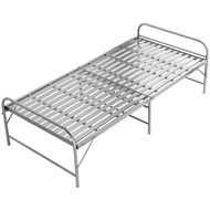 Free Shipping Folding Bed Single Bed Steel Bed Two Folding Bed Iron Bed Lunch Break Bed Accompanying Bed Simple Bed Two-Fold Bed