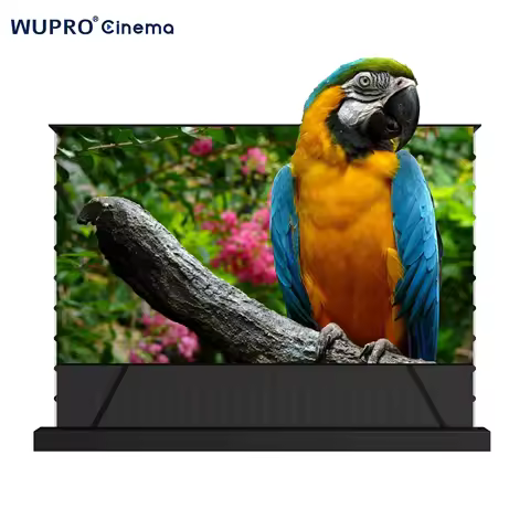20252023 NEW 100/120inch WUPRO Patent Floor Rising Alr CLR Projector Screen Ust Motorized Smart Cont