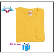 LONG-SLEEVE Cotton T-shirt ~ OREN SPORT ~ CT54 Yellow