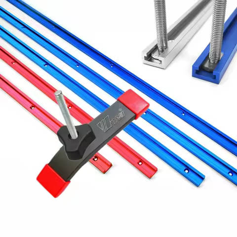 300-500MM Woodworking Chute Rail T-track T-slot Miter Track Jig T Screw Fixture Slot 19x9.5mm Table 