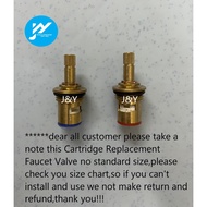 Cartridge Replacement Faucet Valve Quarter Turn 1/4 For Kitchen Tap Big Handle Double Faucet Brass 1