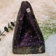 ‖ Real Product Real Picture ‖ Natural Crystallize Dark Purple High Energy Fire-Shaped Amethyst Cave Natural Crystallize Dark Purple Amethyst Geode