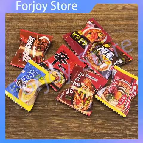 Miniature Simulation Korean Style Bagged Instant Noodle For Dollhouse Supermarket Convenience Store 