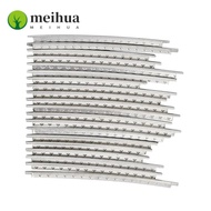 MEIHUAA 20pcs ​Fretwire Set​, 2.0mm Width​ ​Chrome Guitar Fret Wire​, Durable ​Copper ​Luthier Tools