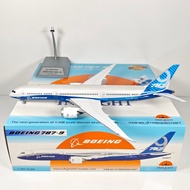 Inflight 1: 200 Boeing Original Factory B787-9 N789FT Alloy Airplane Model