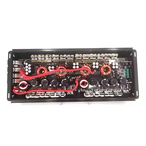 Class D MonoBlock Korean 5800W RMS 1 Ohm Aluminum OEM 20 - 20000 Hz Korean Amp Class d Car Subwoofer