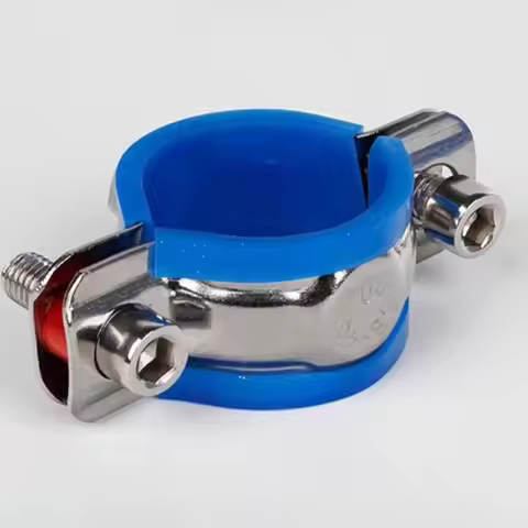Round Hose Clamp 20/25/32/40/50/63mm PPR/PVC Nut Hoop Water Pipe Gas Pipe Fastener Carbon Steel Rubb