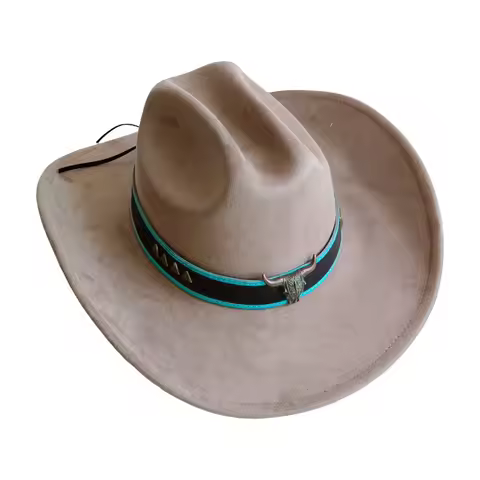 Custom Bullhead Cowboy Hat suede hat cowboy hat jazz panama hat unisex women's hat wide brim cowboy 