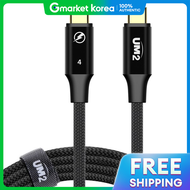 สาย Thunderbolt 4 USB-IF รบรองมาตรฐาน C to C USB 4.0 100W Gen3 8K 40Gbps PD ความเรวสงพเศษ สำหรบ