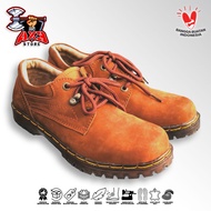 Ax3 Leather Boots - Tan || Genuine Leather Men's Boots || Trendy Men's Safety Shoes