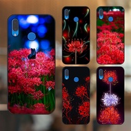 Huawei Nova 3, Nova 3i, Nova 3e, P20 Lite Case With Black Belgian Flower Pattern Printed in Da La