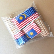 Merdeka Cake Sprinkles Decoration Topper Sprinkle Cake Hiasan Bendera Malaysia Flag Toothpick Merdek