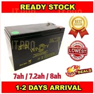 PRO🏠Autogate UPS GENUINE 12V 7.2Ah 12V 7.0ah 7ah 8ah 8.0ah Rechargeable Sealed Lead Acid Battery