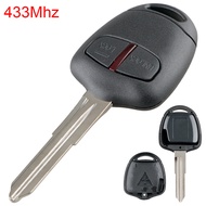 433MHz 2 Buttons Car Remote Key with ID46 Chip and MIT11 Blade Fit for MITSUBISHI Outlander Pajero Montero Triton ASX Lancer