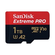 SANDISK  Extreme PRO microSD 1TB U3 A2 V30 記憶卡(公司貨)(讀/寫速度: 200MB/140MB)(附轉卡)