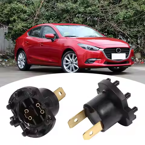 2PCS Headlight Socket Bulb Holder for Mazda 3/5/323 Kawasaki ER6-F B28V510A3 For Aprilia SL1000 Falc