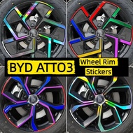BYD ATTO 3 Wheel Sticker Wheel Sticker Wheel Rim Decoration Cover Scratch Wheel Steel Rim Car Sticke