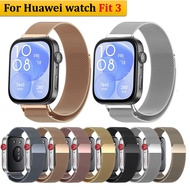 Milanese Watch Strap For Huawei watch fit 3 Strap Stainless Steel Huawei fit3 Strap Wriststrap Belt Bracelet For Huawei watch fit3 Strap Smart Watch Accessory
