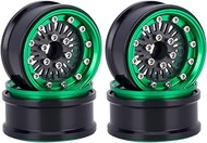 1.9 beadlock Wheels - 10mm Deep Dish Negative Offset Wheels for 1/10 RC Crawler SCX10 TRX4 VS4-10 Ge