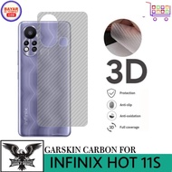 garskin infinix hot 11s skin handphone carbon 3d