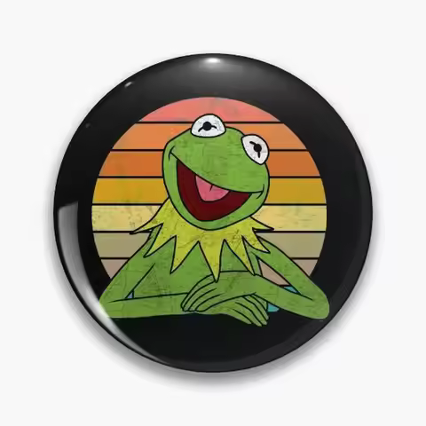 Kermit The Frog Pin Buttons Brooches Jewelry Accessory Customize Brooch Fashion Lapel Badges