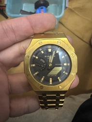G-Shock 金色手錶 農家橡樹