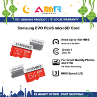Samsung EVO PLUS MicroSD Class 10 4K HD Plus U3 Memory Card 32GB / 64GB Micro SD Card