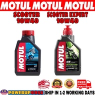 MOTUL 4T SCOOTER EXPERT 10W40 MOTORCYCLE ENGINE OIL MINYAK HITAM 1L