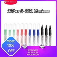 GXIN G201 12Pcs Erasable Whiteboard Refilled Pens Dry Eraser Marker For Offices Stationery Meeting S