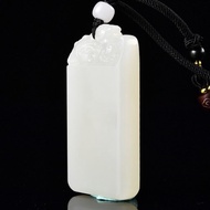 秒殺價 天然新疆和田玉羊脂玉貔貅無事牌平安牌吊墜