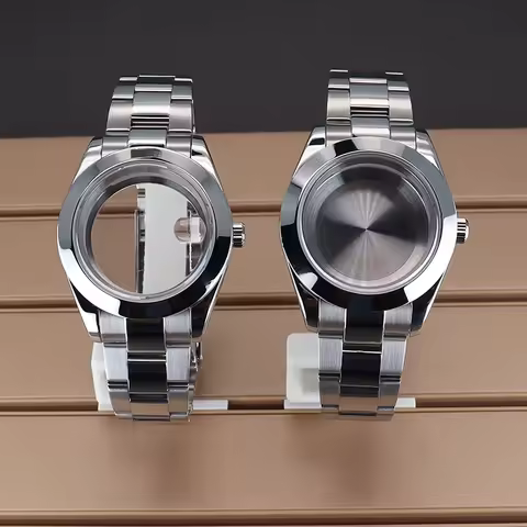 36mm 39mm Bevel Edge Luxury Watch Case Bracelet Sapphire Glass For Air King NH34 NH35 NH36 NH38 Miyo