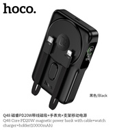 แบตสำรองชาร์จเร็ว 4in1 สายชาร์จในตัว Type-C/iOS HOCO Q48 10000mAh ชาร์จไร้สายแม่เหล็ก พร้อมขาตั้งโทร
