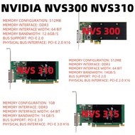 Nvidia NVS300 NVS310 NVS315 512MB 1GB DDR3 Graphics Card Video Card