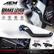 AEM Carbon Fiber Foldable Lever For Brembo RCS MASTER PUMP PLUG N PLAY RCS LEVER CARBON Brembo Carbo