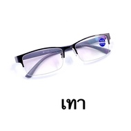 แว่นตาM8852 แว่นสายตาสั้น-50ถึง-400 แว่นแฟชั่น แว่นตาธุรกิจ แว่นกึ่งไร้กรอบ แว่นกรองแสง กรองแสงคอมกร