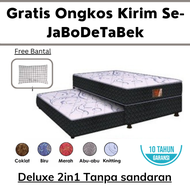 ( FREE ONGKIR JABODETABEK ) Kasur Springbed 2 in 1 Deluxe / Kasur Sorong - Central Springbed I Ukuran 90x200cm , 100x200cm,, 120x200cm