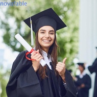 NOVAFABLE Graduation Gown & Academic Robe - Solid Color Uniform Set