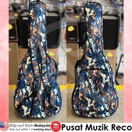 RM 12mm Padded Acoustic Guitar Bag Blue Camouflage Design with Neck Rest Beg Gitar Kapok Gitar Akustik Guitar Beg Tebal