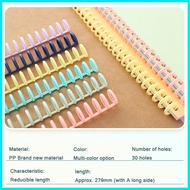 ☋ ╳ ✶ 30/5 Holes plastic ring binder notebook cover( for A4/B5/A5/A6) cuttable ring binding accesso
