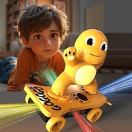Children's Turtle Cool Kung Fu Tumbler Lighting Electric Toy Rollover Scooter Stunt Girl Male Gift